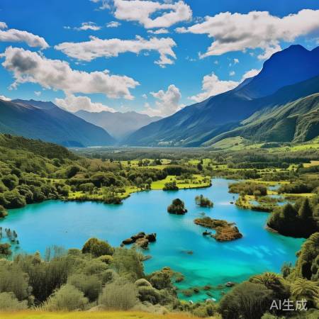 李现新西兰美景照