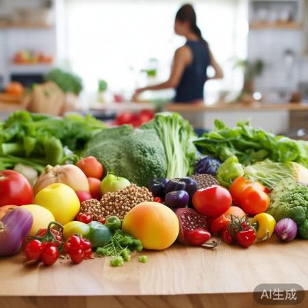 蒋欣健康饮食,蔬菜水果为主